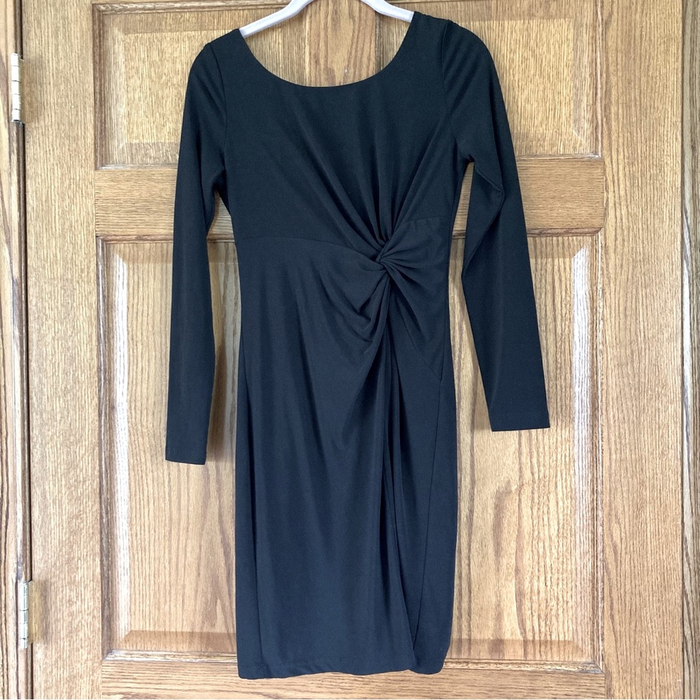 5/$15 Jessica Simpson Simple & Sophisticated Black Long Sleeve Dress 2